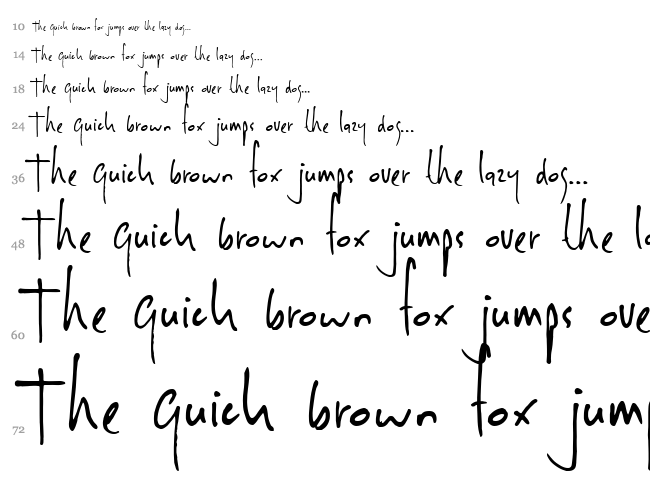 DK Sheepman font waterfall